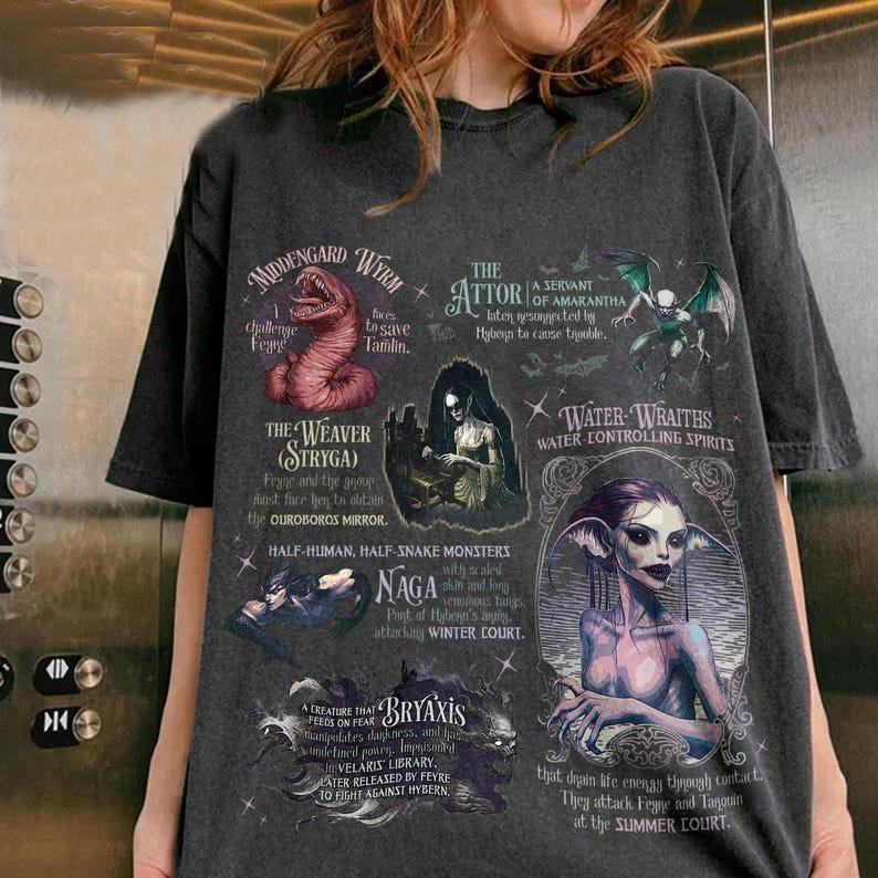 Monsters of Acotar Shirt, ACOTAR Monsters Shirt, Velaris the Night Court Shirt, the Bat Boys Shirt, Acotar Fan Shirt,...