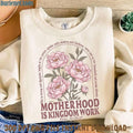 Motherhood Is Kingdom Work Shirt, Mother's Day Shirt, Christian Mom Shirt, Mother Gift, Retro Christian Mom Shirt, ...