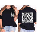 Motherhood Some Days I Rock It Some Days It Rocks Me Either Way We're Rockin Shirt Groovy Motherhood Mom Life Tee Shirt...