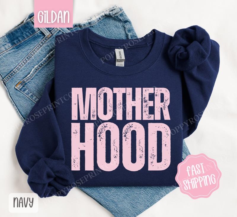 Motherhood Sweatshirt, Mama Crewneck, Cute Women's Sweater, Gift for Her T-Shirts, Hoodie | ZylaModa.com