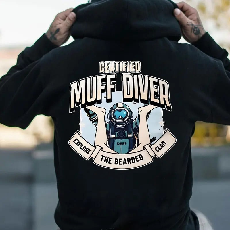 Muff Diver Explore the bearded clam T-shirt Sweatshirt Hoodie, Streetwear trending unisex shirt | ZylaModa.com