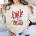 My Bells Don't Jingle Without Coffee Sweatshirt, Christmas Coffee Lover Hoodie, Christmas Crewneck for Coffee Lovers,...