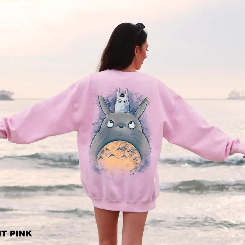 My Neighbor Totoro Sweatshirt Tshirt, Studio Ghibli T-shirt Sweatshirt, Mononoke Shirt, Spirited Away Shirt, Japanese...