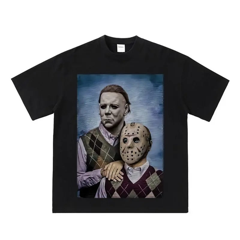 Myers and Jason Voorhees T-shirt Step Brothers Movie Halloween Frights Hoodie, Sweatshirt | ZylaModa.com