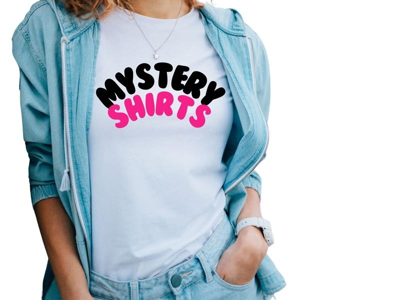 Mystery Bundle of 1 T-Shirt, Pick the Category, Color, and Brand of Graphic Shirts for Women, Mystery Mom Bundle,...