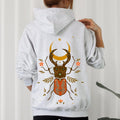 Mystical Animal, Fern, Botanical Floral Hoodie T-Shirts, Sweatshirt | ZylaModa.com