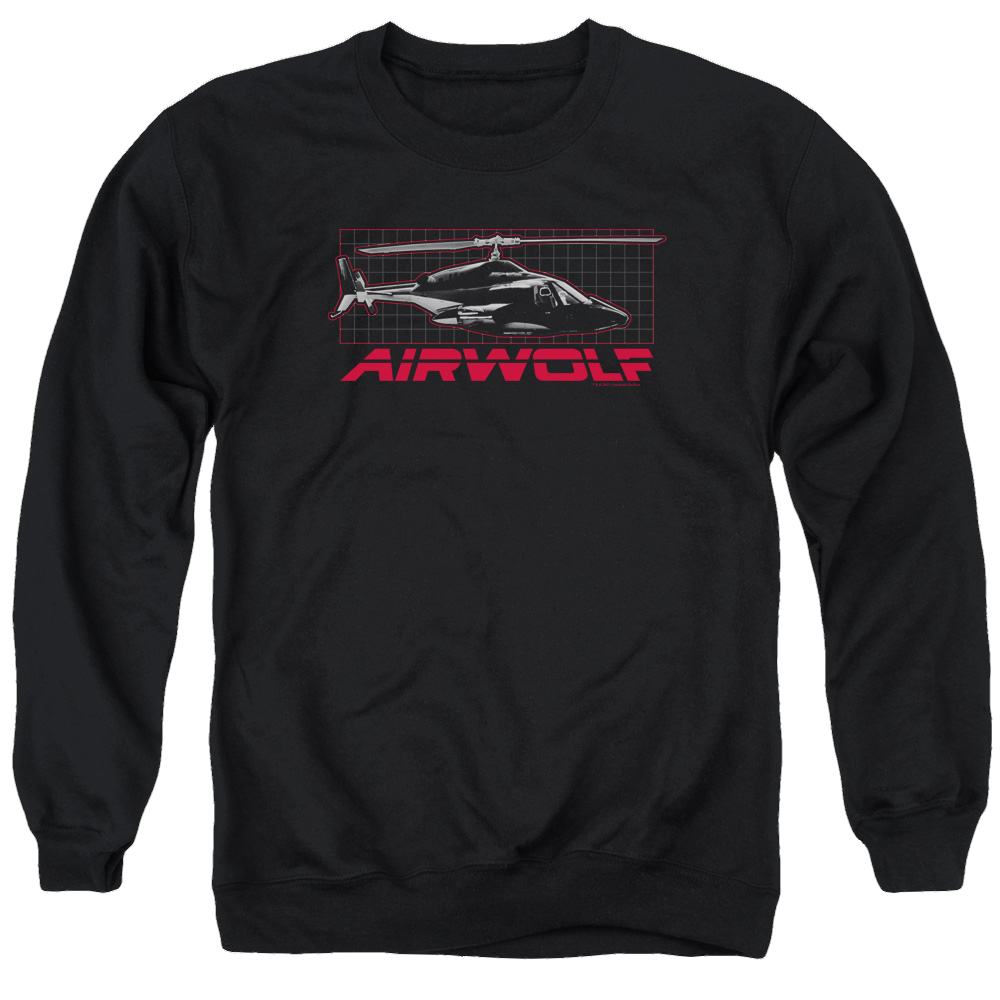 Airwolf Grid - Men's Crewneck Sweatshirt T-Shirts, Hoodie | ZylaModa.com