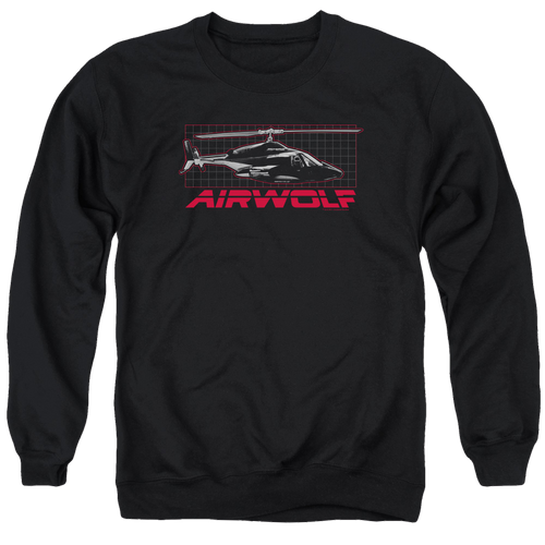 Airwolf Grid - Men's Crewneck Sweatshirt T-Shirts, Hoodie | ZylaModa.com