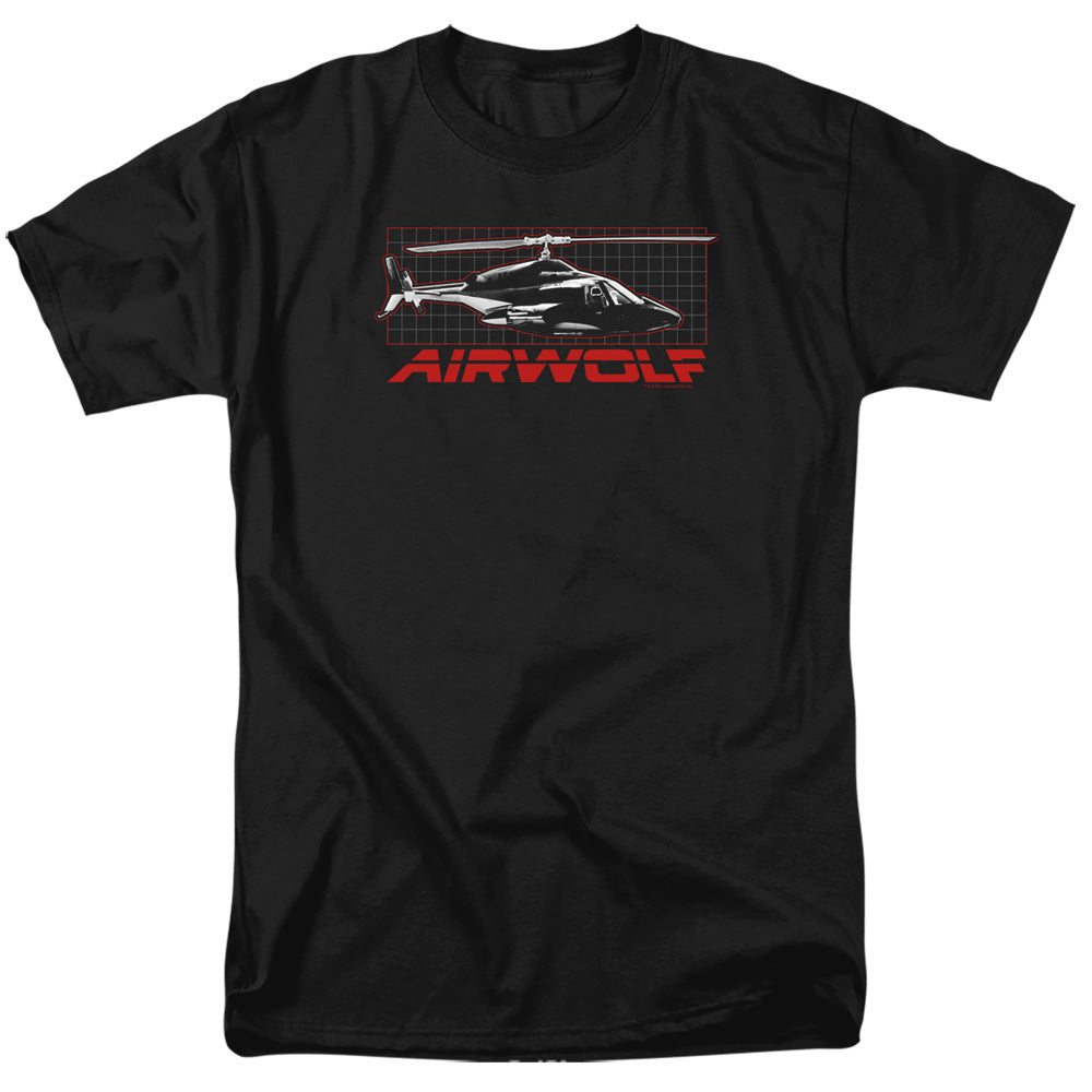 Airwolf Grid Mens T Shirt Black Black Hoodie, Sweatshirt | ZylaModa.com