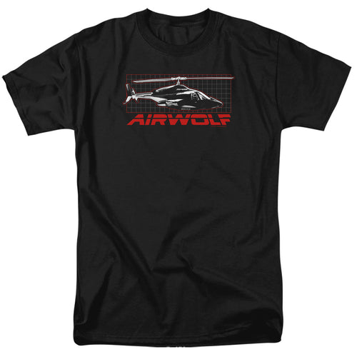 Airwolf Grid Mens T Shirt Black Black Hoodie, Sweatshirt | ZylaModa.com