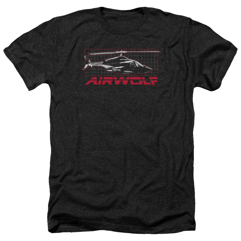 Airwolf Grid - Men's Heather T-Shirt Hoodie, Sweatshirt | ZylaModa.com