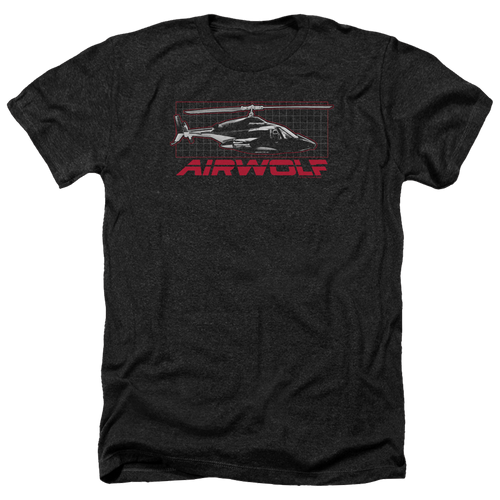 Airwolf Grid - Men's Heather T-Shirt Hoodie, Sweatshirt | ZylaModa.com