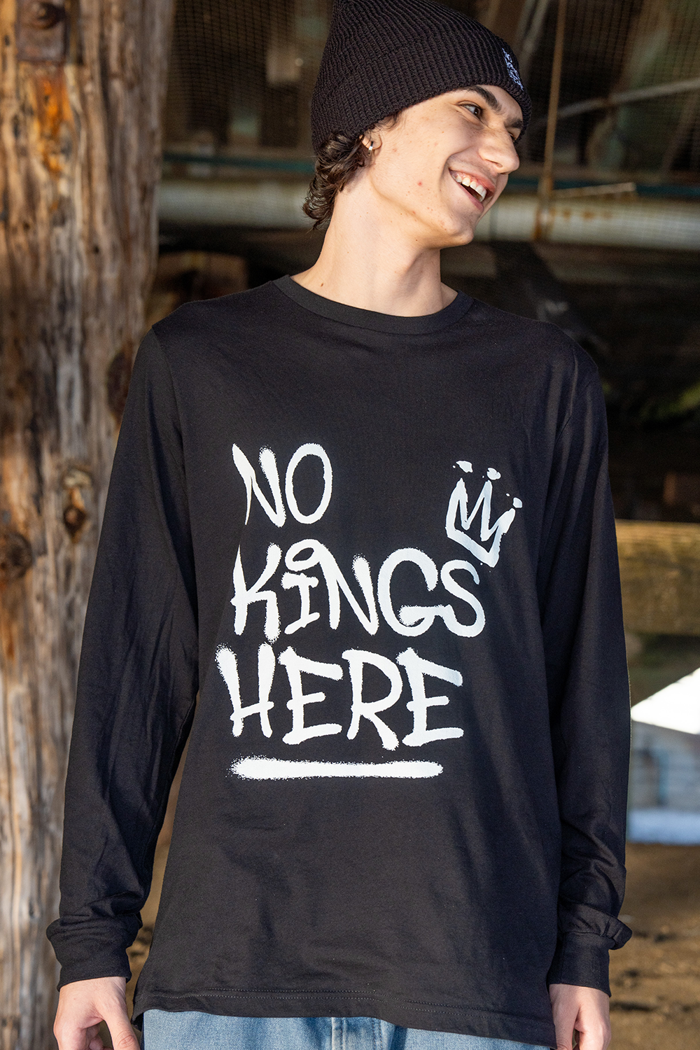 NKH Graffiti Logo Long-Sleeve Shirt (logo on FRONT) Hoodie, Sweatshirt | ZylaModa.com (Image 3)