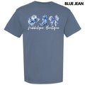 NLB MERCH - Blue Floral Trio Comfort Colors T-Shirt 'NLB' Hoodie, Sweatshirt | ZylaModa.com