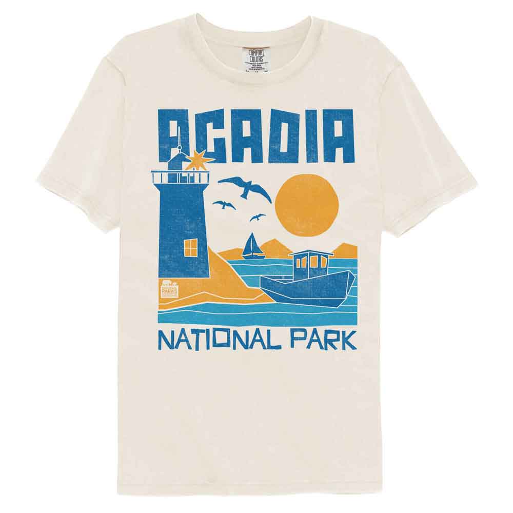 National Parks - Acadia Abbreviated Comfort Color T-Shirt Hoodie, Sweatshirt | ZylaModa.com