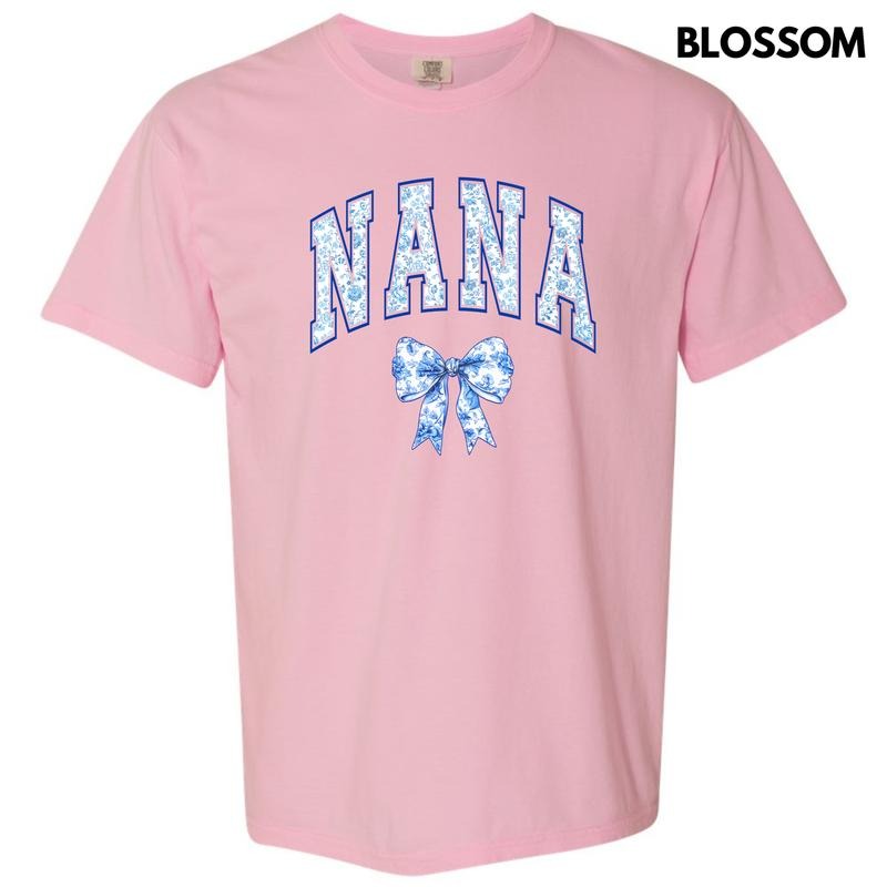 Nana Ginger Jar Florals Comfort Colors T-Shirt 'NLB' Hoodie, Sweatshirt | ZylaModa.com
