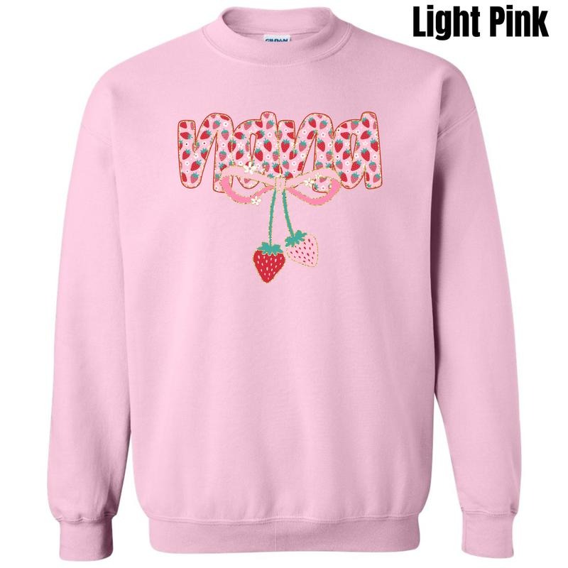 Nana Strawberry Coquette Sweatshirt 'NLB' T-Shirts, Hoodie | ZylaModa.com