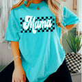 Neon Mama Shirt Retro Checkered Mama Shirt Mothers Day Gift Mom Life Shirt Motherhood Shirt Mom Tshirt Mom Gift Tee...