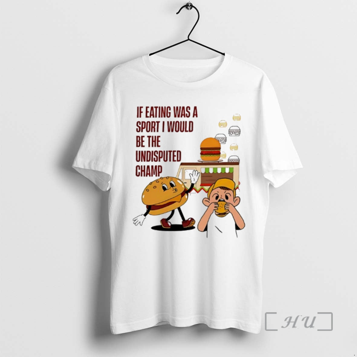 New Burger If Eating Was A Sport I Would Be The Undisputed Champ Premium T-Shirts, Hoodie, Sweatshirt | ZylaModa.com