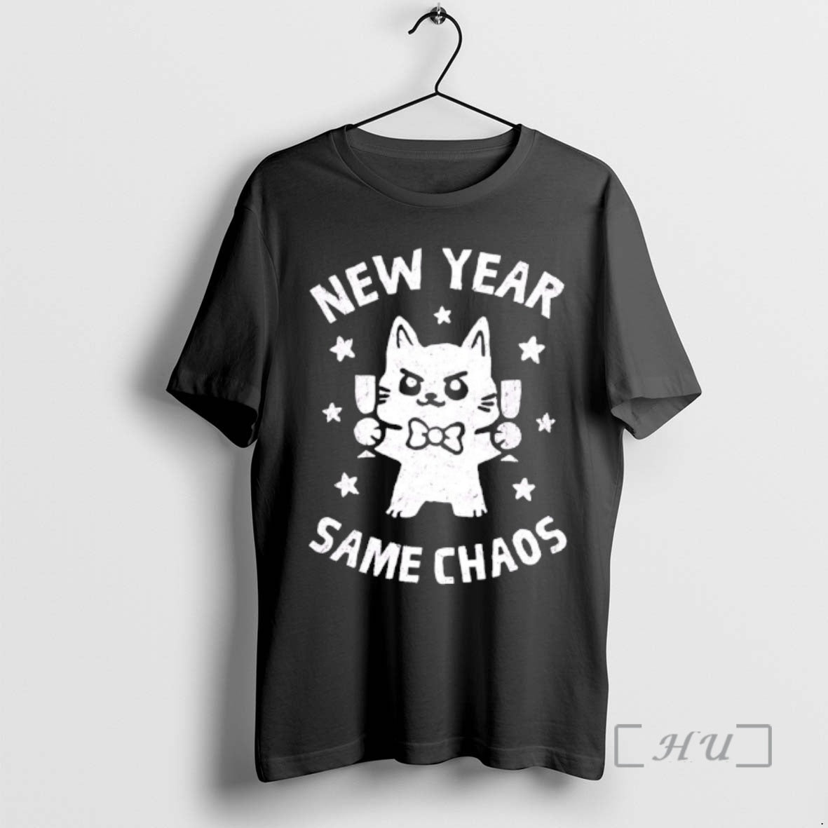 New Cat New Year Same Chaos T-Shirts, Hoodie, Sweatshirt | ZylaModa.com