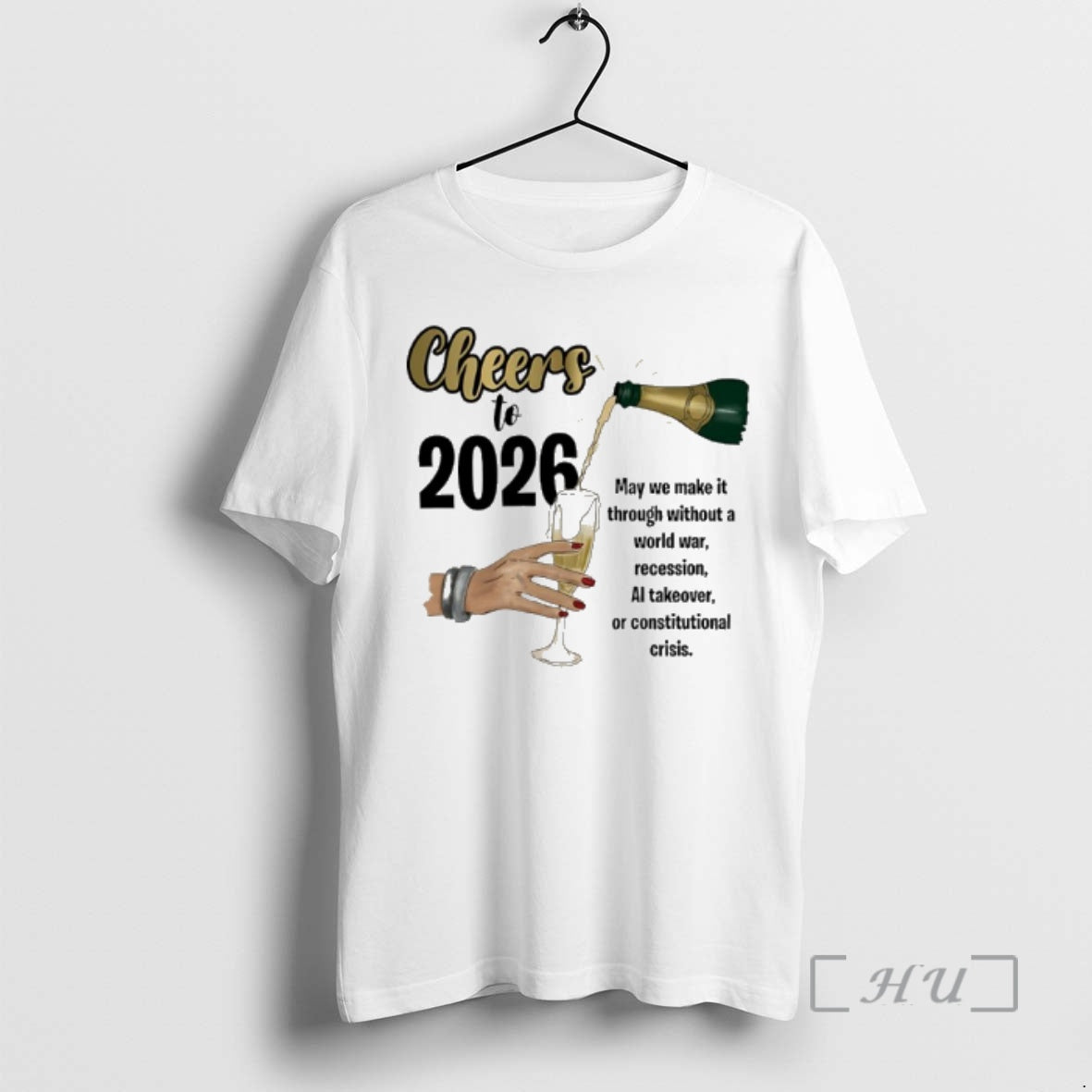 New Cheers To 2026 May We Make It Through Without A World War Premium T-Shirts, Hoodie, Sweatshirt | ZylaModa.com