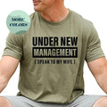 New Husband Tee, Newly Married Shirt, Under New Management Gift, Funny Wedding Apparel for Hubby, Perfect Engagement &...
