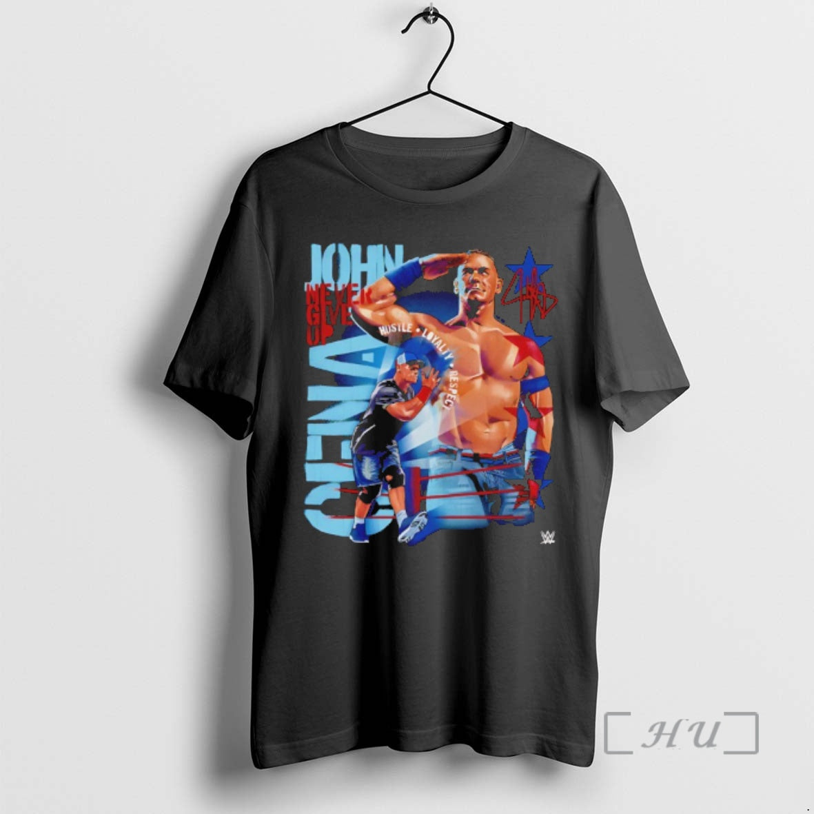 New John Cena Never Give Up Salute Signature T-Shirts, Hoodie, Sweatshirt | ZylaModa.com