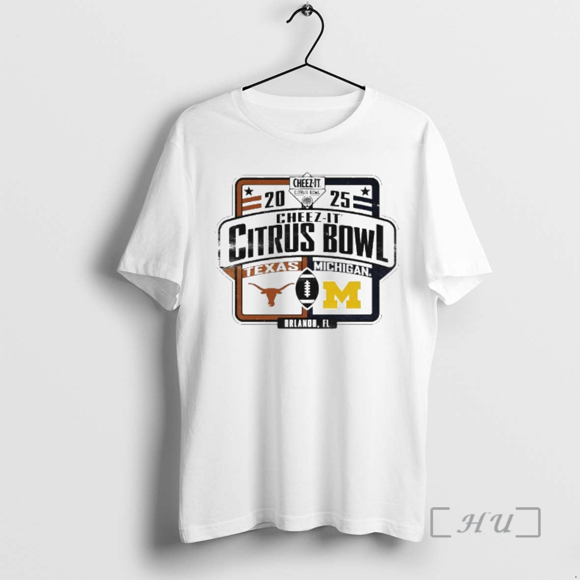 New Michigan Wolverines Vs Texas Longhorns 2025 Cheez It Citrus Bowl Matchup Ornaments Premium T-Shirts, Hoodie, Sweatshirt