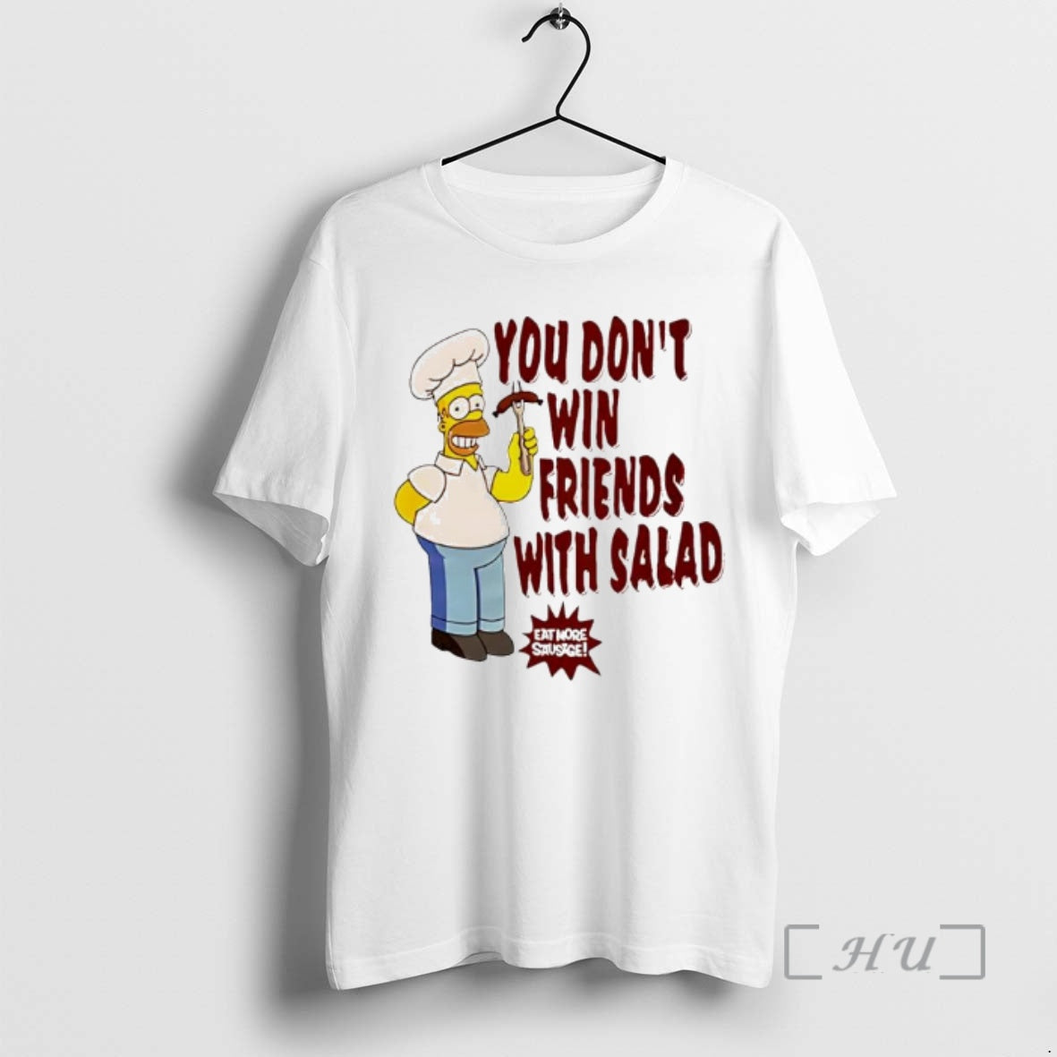 New The Simpsons Homer You Dont Win Friends With Salad Ornaments Premium T Shirts Sweater Hoodie, Sweatshirt | ZylaModa.com