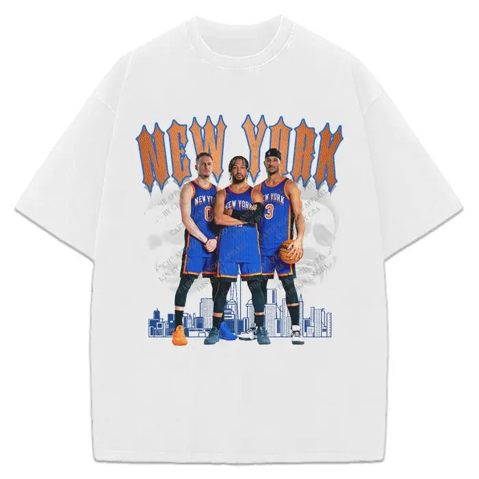 New York Jalen Brunson Josh Hart Donte DiVincenzo Crying Embiid Trae Young Custom Graphic T-Shirt Crewneck Cotton Hoodie,...