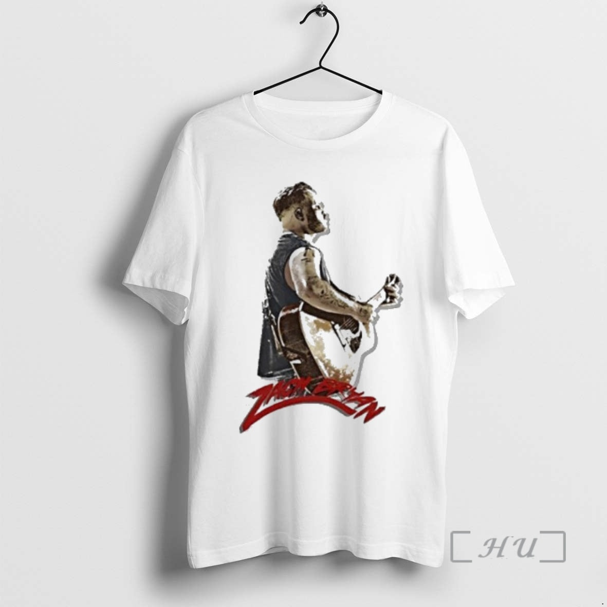 New Zach Bryan Silhouette Zach Playing The Guitar T-Shirts, Hoodie, Sweatshirt | ZylaModa.com