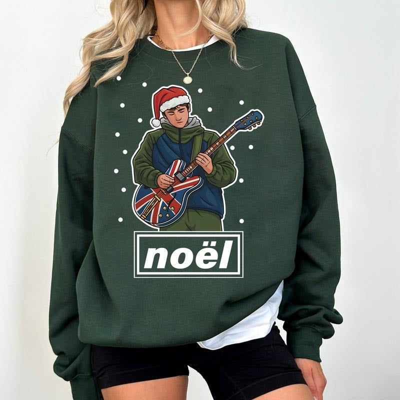 Noel Gallagher Christmas Jumper - Oasis Christmas Themed Sweatshirt for Music Fans T-Shirts, Hoodie | ZylaModa.com
