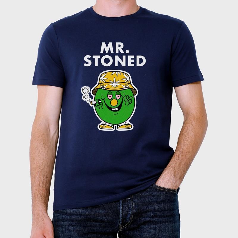 Novelty Mr Stoned T-shirt Tee Funny Gift Men Unisex Women's Gifts Secret Santa Present Miss Unique Birthday Christmas S M...