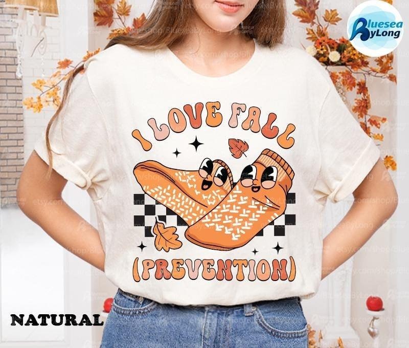 Nurse Fall Shirt Halloween Nurse Fall Prevention Nurse Funny Shirt Icu ER Cna Rn Physical Therapy Pt PTA Physical...