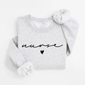 Nurse Sweatshirt, Basic Nurse Heart Sweater, Nurse Crewneck, Nurse Shirt, Nurse Gifts, Cute ER RN Nurse Sweatshirt, New...