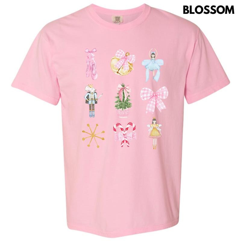 Nutcracker Ballet Bow Collage Comfort Colors T-Shirt 'NLB' Hoodie, Sweatshirt | ZylaModa.com