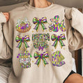 Nutcracker Mardi Gras sweatshirt-hoodie-tshirt, Glitter Mardi Gras Coquette Bow tshirt, Louisiana Festival sweatshirt,...