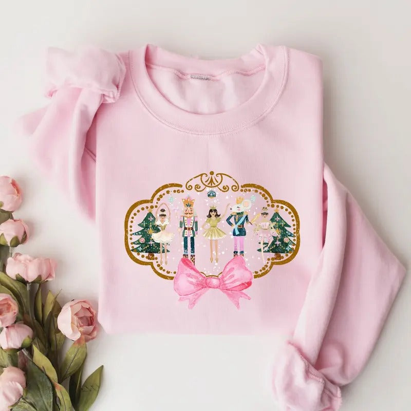 Nutcracker Sweatshirt, Christmas Sweatshirt, Sugar Plum Fairy Shirt, Christmas Sweater, Christmas Shirt, Xmas Shirt,...