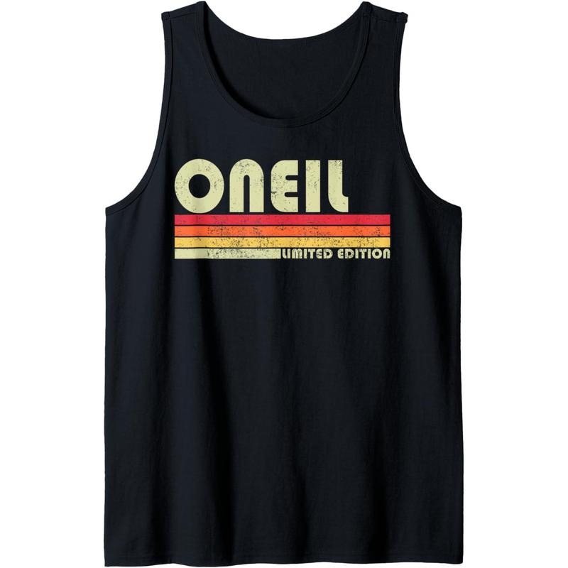 ONEIL Surname Funny Retro Vintage 80s 90s Gifts Men Women Tank Top Made in USA T-Shirts, Hoodie, Sweatshirt | ZylaModa.com