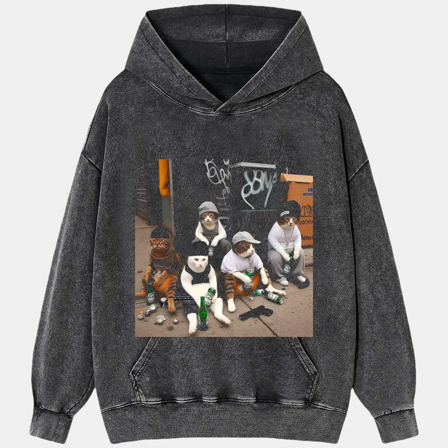 OUTLAW CAT TEE Hoodie, Sweatshirt | ZylaModa.com (Image 2)