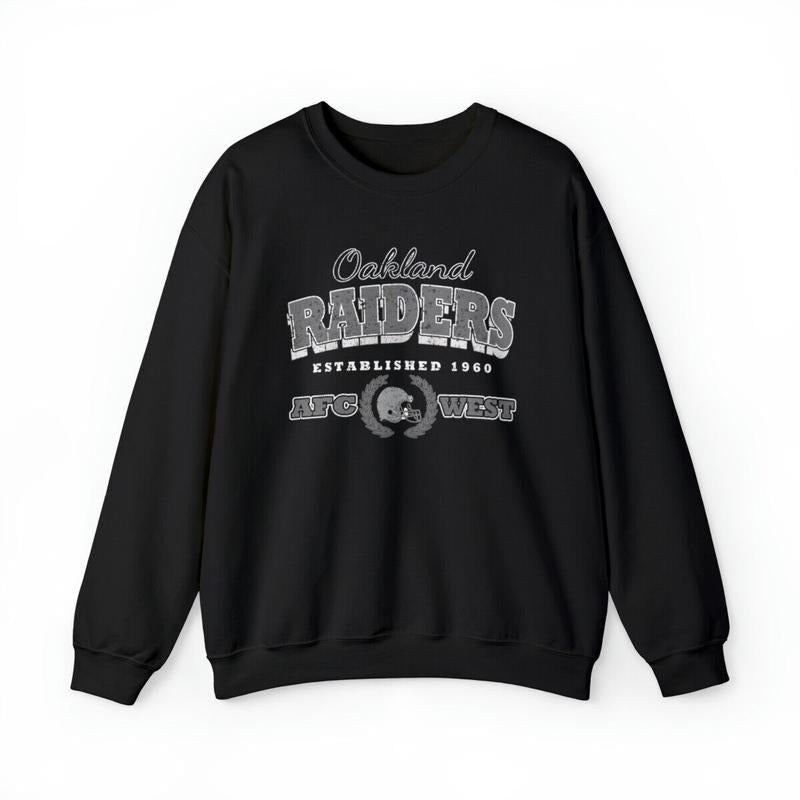 Oakland Raiders Vintage Football Crewneck Sweatshirt, Raiders football Sweatshirt T-Shirts, Hoodie | ZylaModa.com