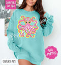 Octopus Comfort Colors Sweatshirt, Cute Summer Sweater, Trendy Beach Crewneck, Gift for Her T-Shirts, Hoodie | ZylaModa.com