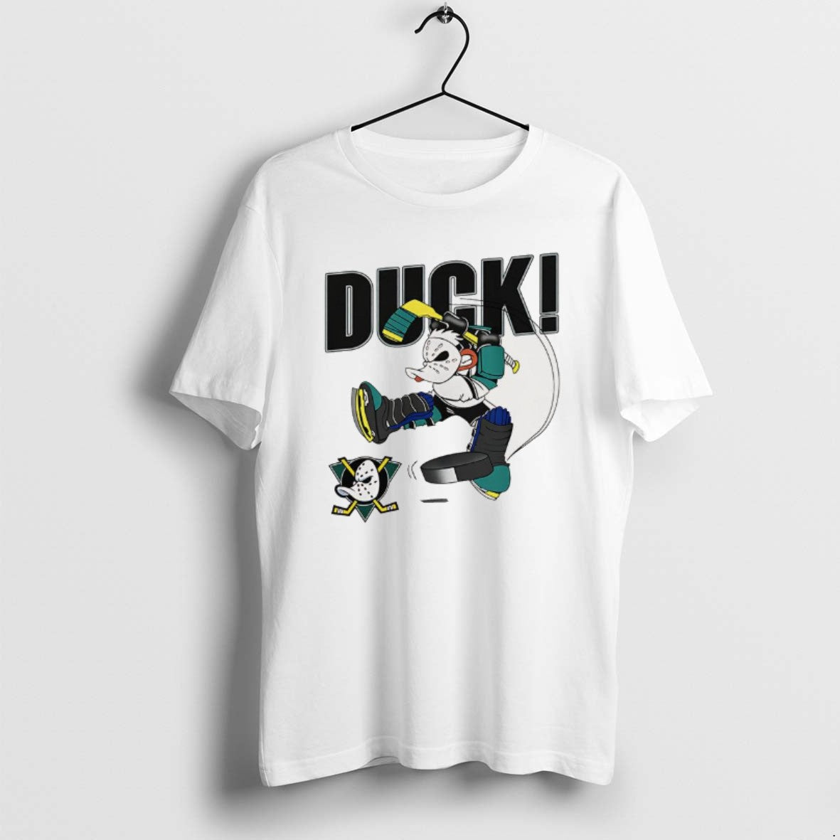 Official Anaheim Mighty Ducks Mascot Playing Hockey 90s T-Shirts, Hoodie, Sweatshirt | ZylaModa.com