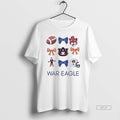 Official Auburn Tigers War Eagle Bow And Mastcot And Helmet Football T-Shirts, Hoodie, Sweatshirt | ZylaModa.com