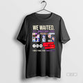 Official Bts We Waited Ot7 World Tour 2026 T-Shirts, Hoodie, Sweatshirt | ZylaModa.com