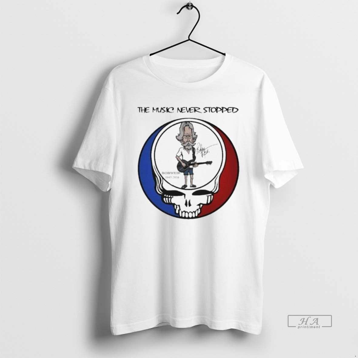Official Bob Weir Grateful Dead 1947 2026 Signature The Music Never Stopped T-Shirts, Hoodie, Sweatshirt | ZylaModa.com