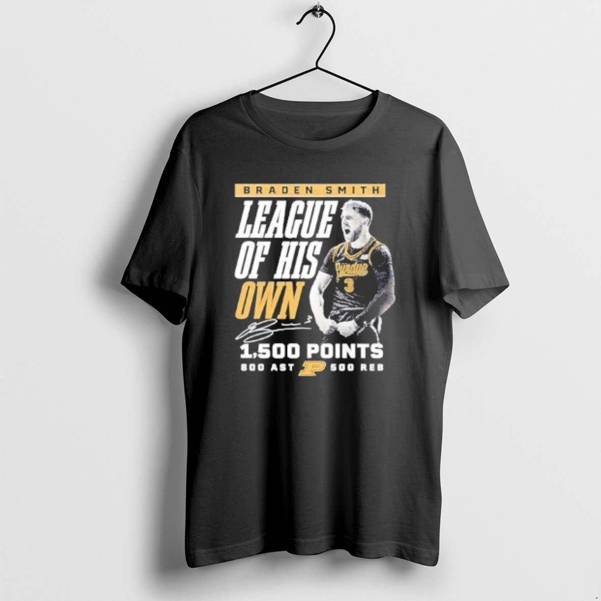 Official Braden Smith League Of His Own Purdue Boilermakers 1500 Points Signature T-Shirts, Hoodie, Sweatshirt | ZylaModa.com