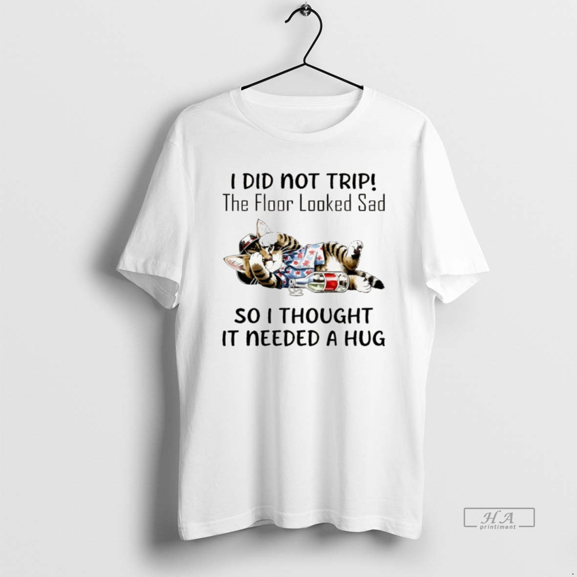 Official Cat I Did Not Trip The Floor Looked Sad So I Thought It Needed T-Shirts, Hoodie, Sweatshirt | ZylaModa.com