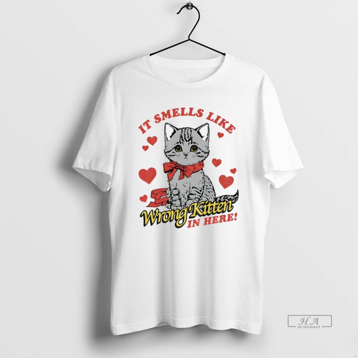 Official Cat It Smells Like Wrong Kitten In Here T-Shirts, Hoodie, Sweatshirt | ZylaModa.com