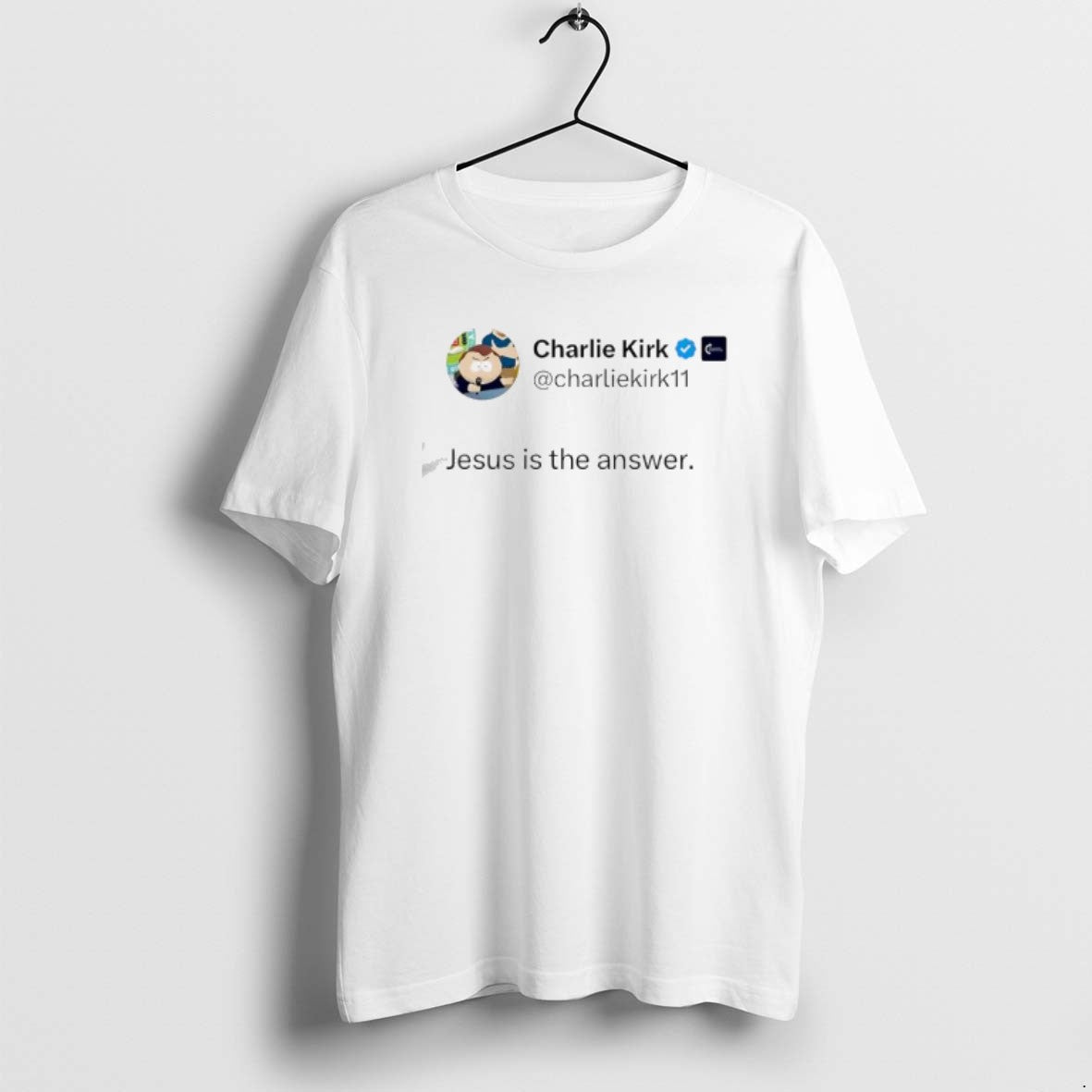 Official Charlie Kirks X Account Post Jesus Is The Answer T-Shirts, Hoodie, Sweatshirt | ZylaModa.com
